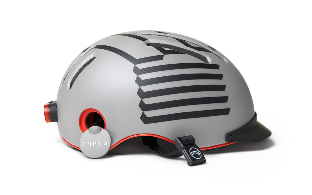 Casque Vélo Thousand Chapter Barrivell x CHPT3 Edition Limitée Grise vue côté système poplock ouvert