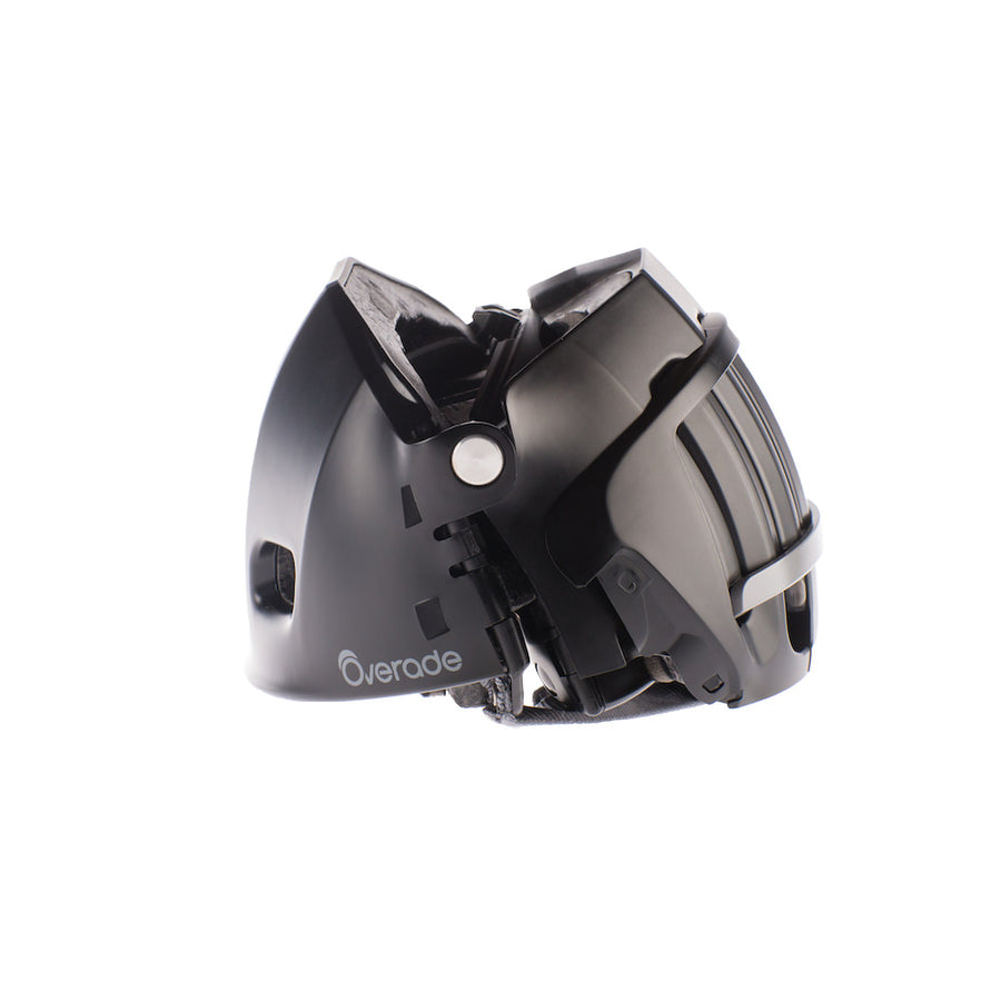 Casque de vélo de ville pliable Overade Plixi Fit noir plié