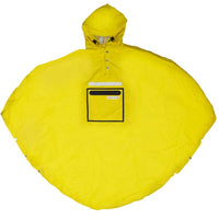 Poncho pour vélo The People's Poncho jaune ouvert