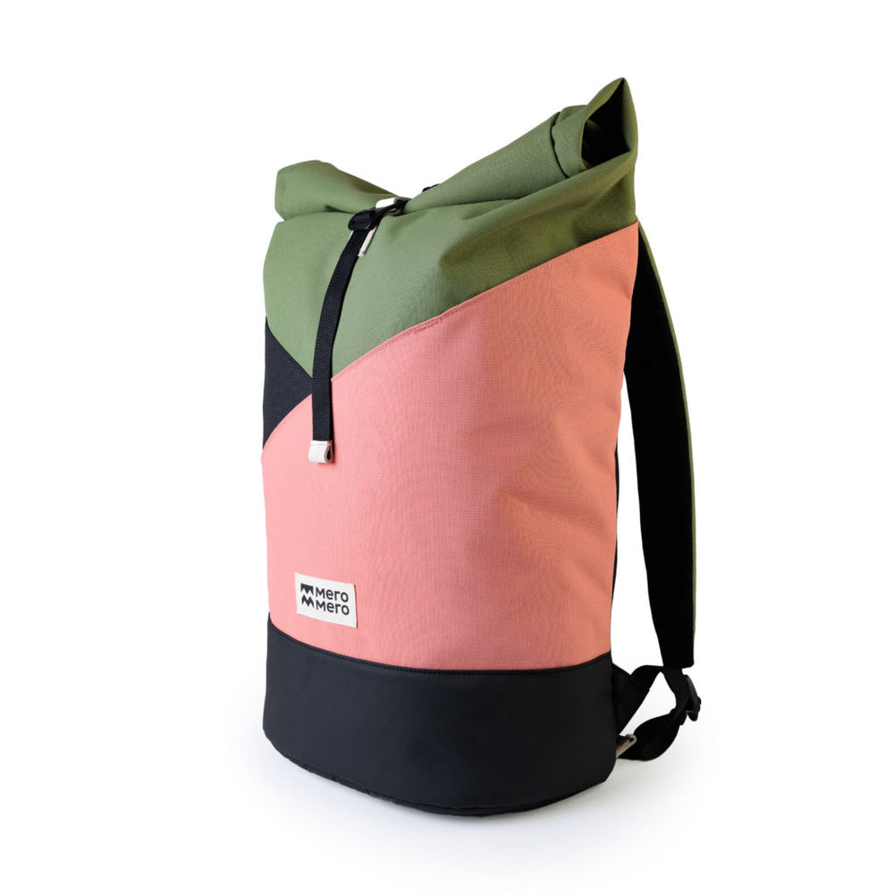 Sac à dos Mero Mero Squamish V3 -Édition Limitée - Vert-Rose -vue face 3/4