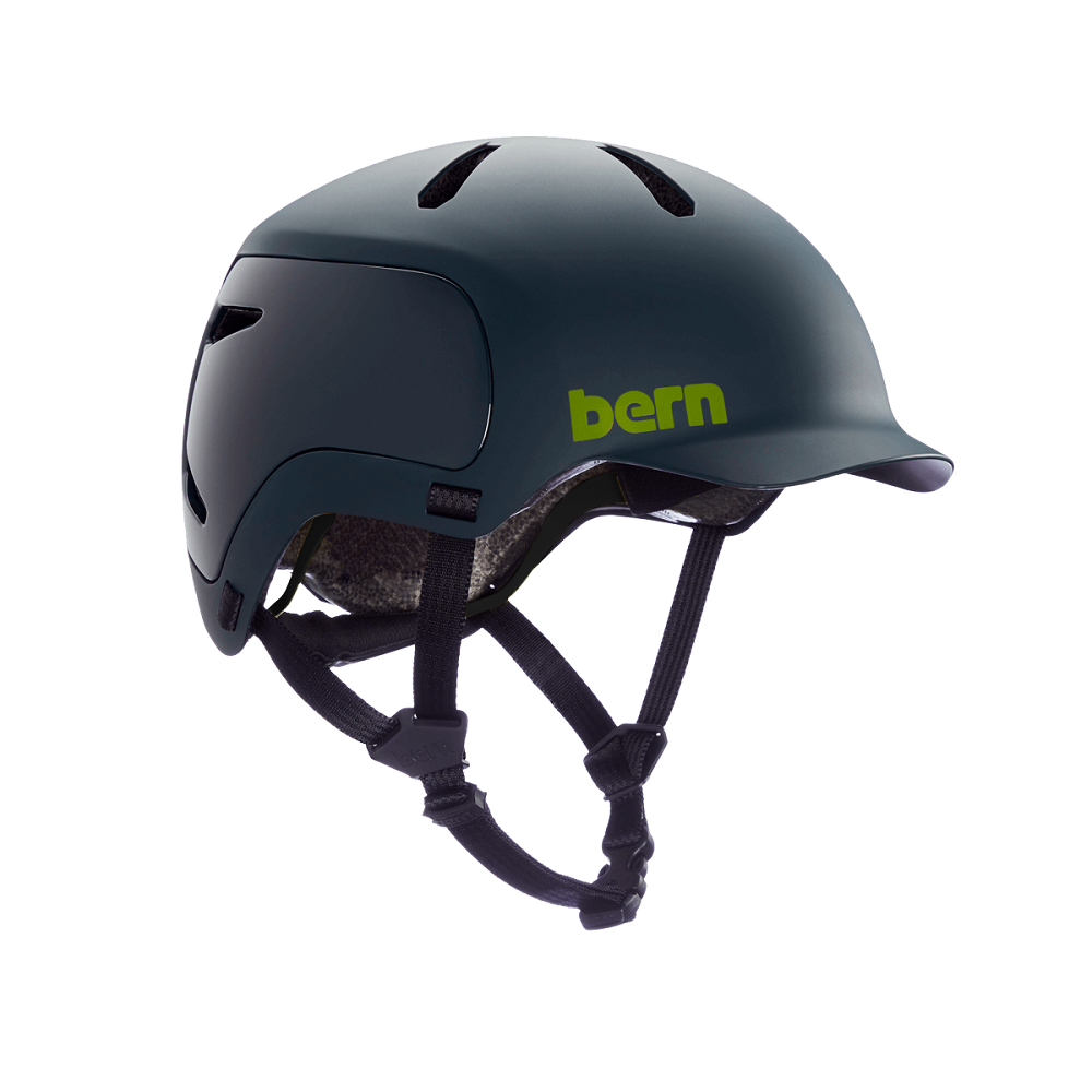 Casque de vélo de ville design Bern Watts 2.0 Matte vert forest