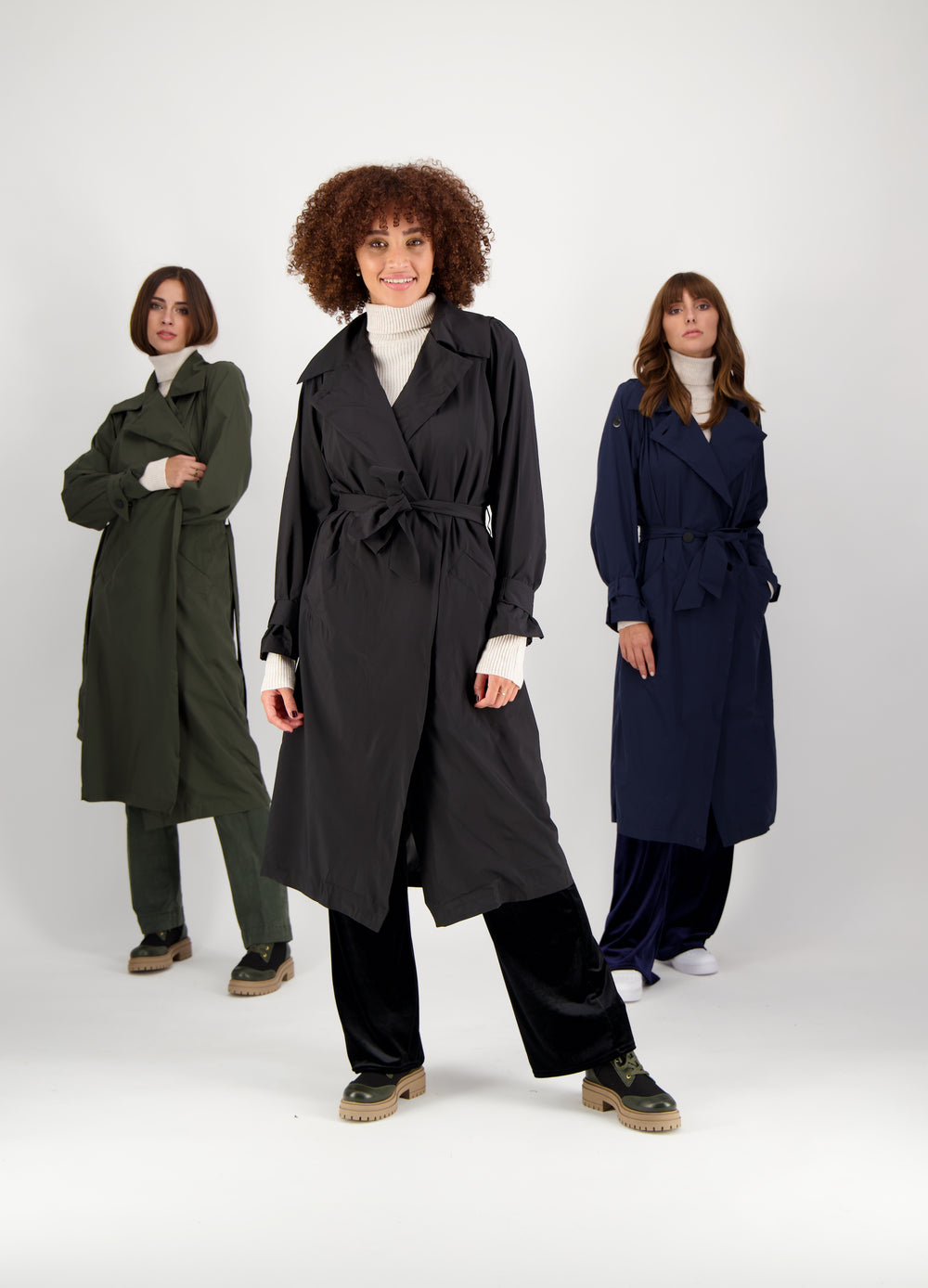 Wasserdichte Trenchcoat von Look The Rain – Pocket London